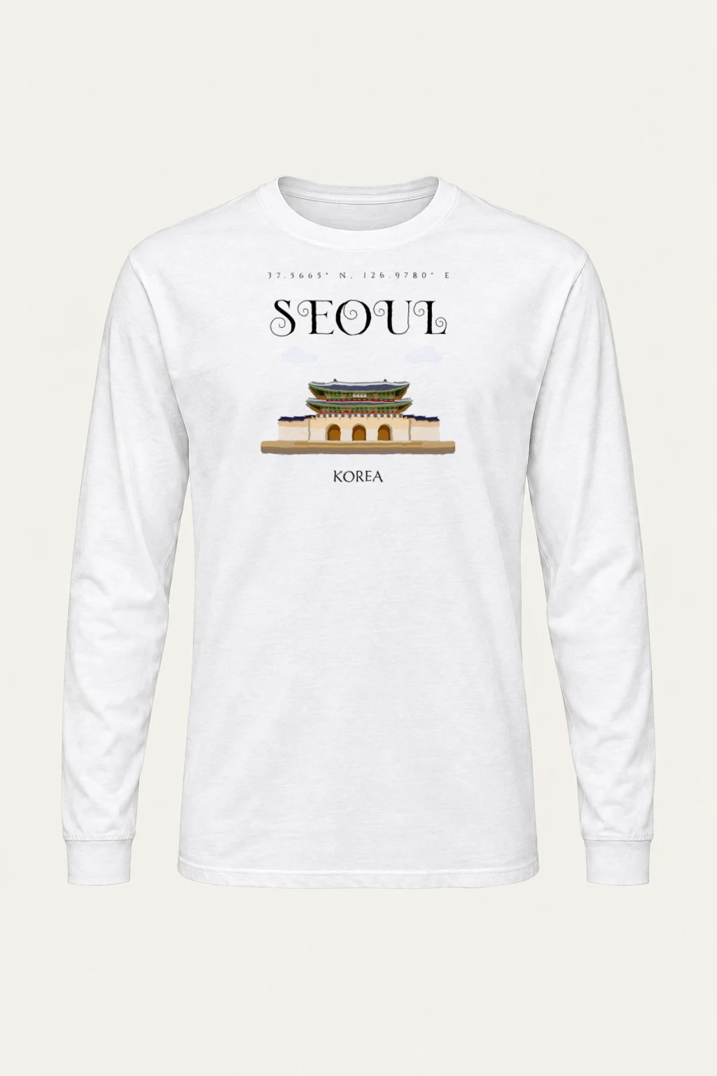 "Seoul Palace Gate" Unisex Longsleeve T-shirt | Gildan 2400