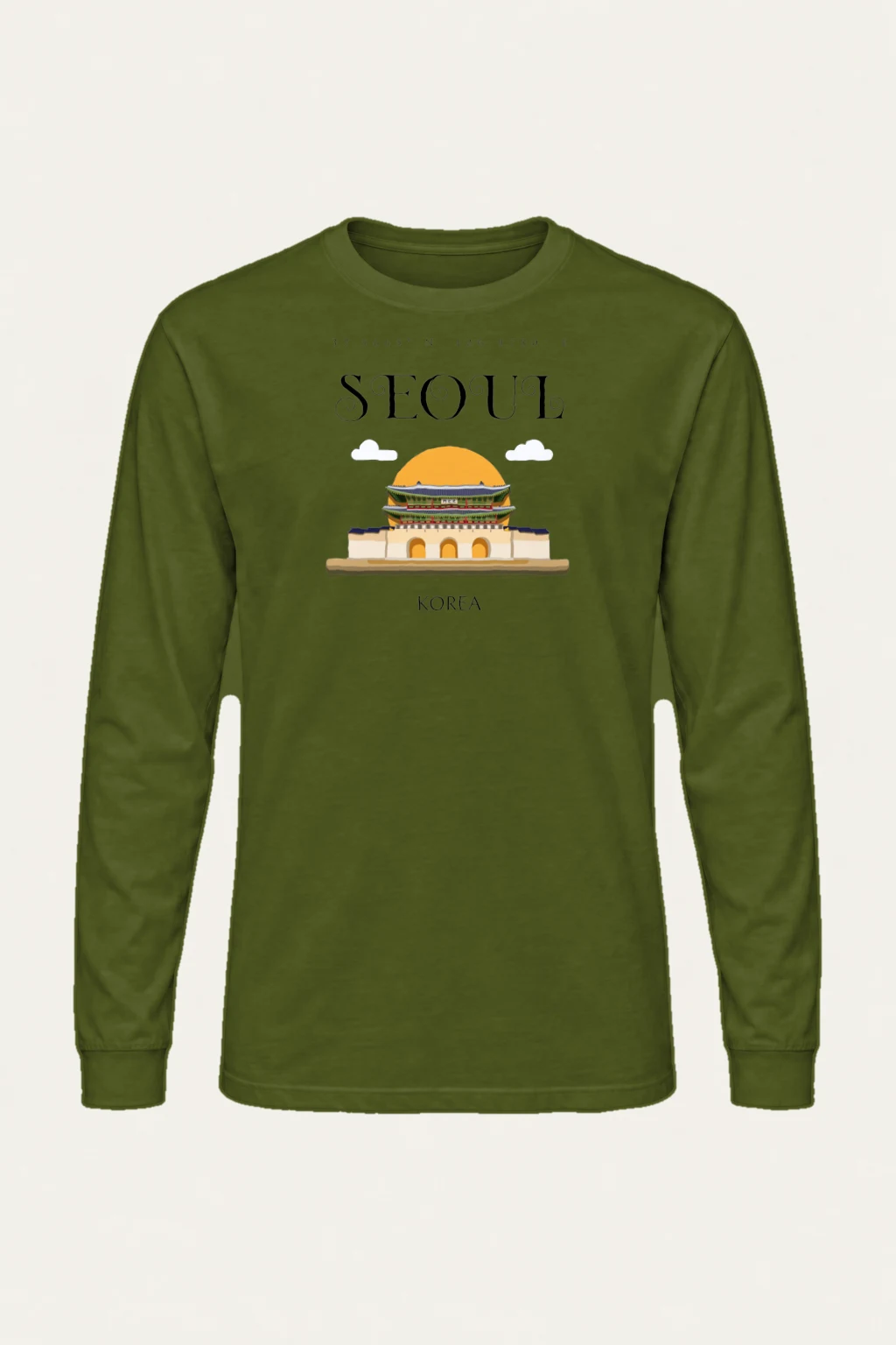 "Seoul Palace Gate" Unisex Longsleeve T-shirt | Gildan 2400
