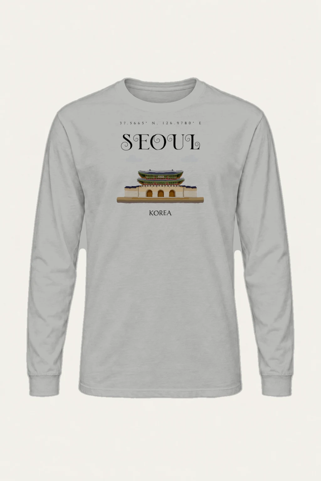 "Seoul Palace Gate" Unisex Longsleeve T-shirt | Gildan 2400