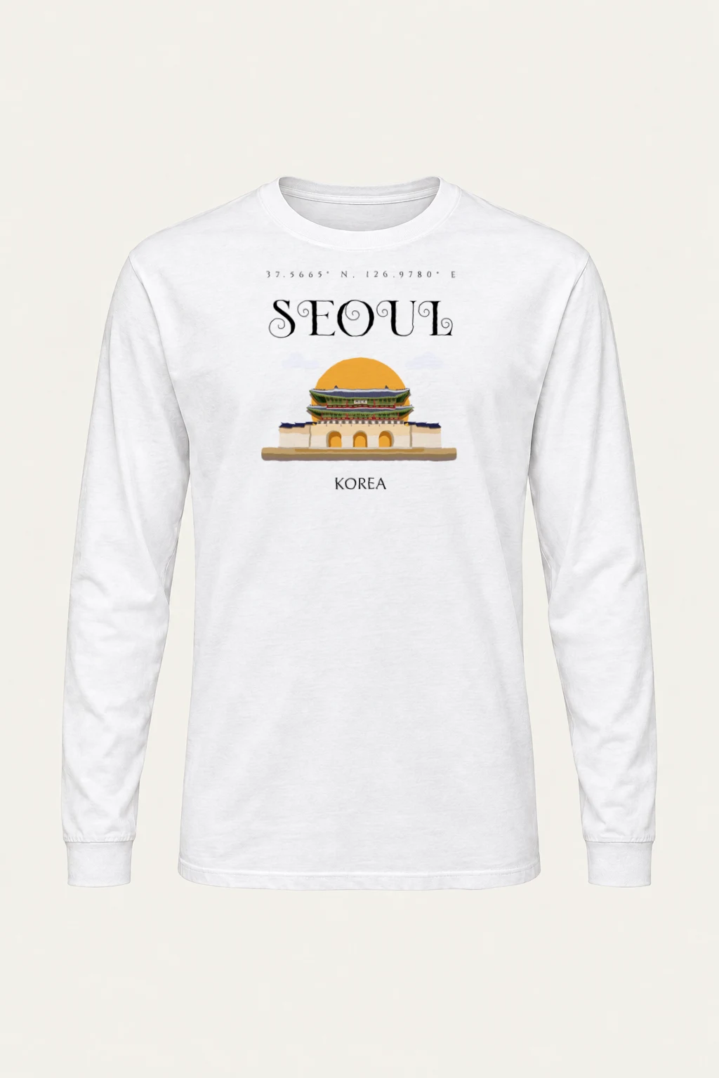 "Seoul Palace Gate" Unisex Longsleeve T-shirt | Gildan 2400