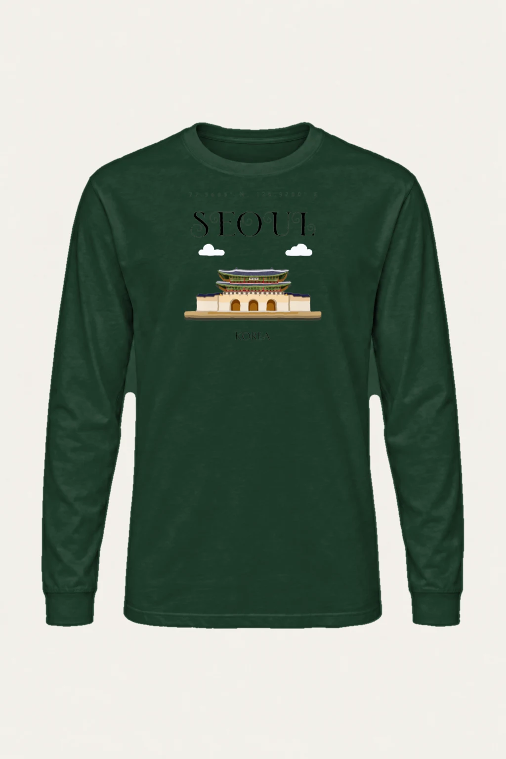 "Seoul Palace Gate" Unisex Longsleeve T-shirt | Gildan 2400