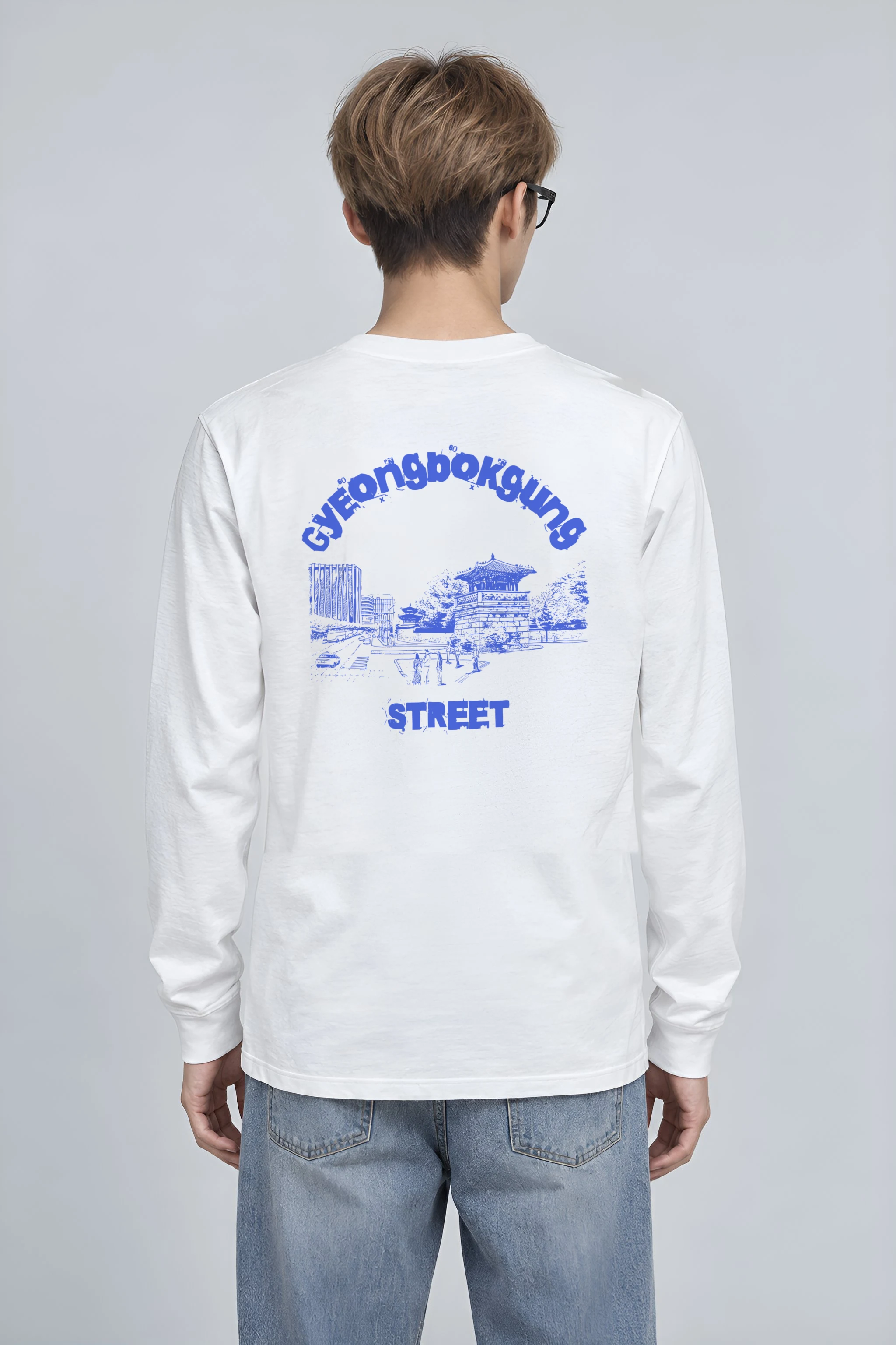 "Seoul Palace Lines" Unisex Longsleeve T-shirt