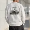 "Seoul Palace Skyline" Heavy Blend Unisex Crewneck Sweatshirt | Gildan 18000