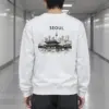 "Seoul Palace Skyline" Heavy Blend Unisex Crewneck Sweatshirt