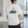 "Seoul Palace Skyline" Heavyweight Unisex Crewneck T-shirt | Gildan 5000