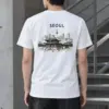 "Seoul Palace Skyline" Heavyweight Unisex Crewneck T-shirt