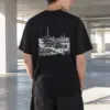 "Seoul Palace Skyline" Heavyweight Unisex Crewneck T-shirt | Gildan 5000