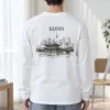 "Seoul Palace Skyline" Unisex Longsleeve T-shirt