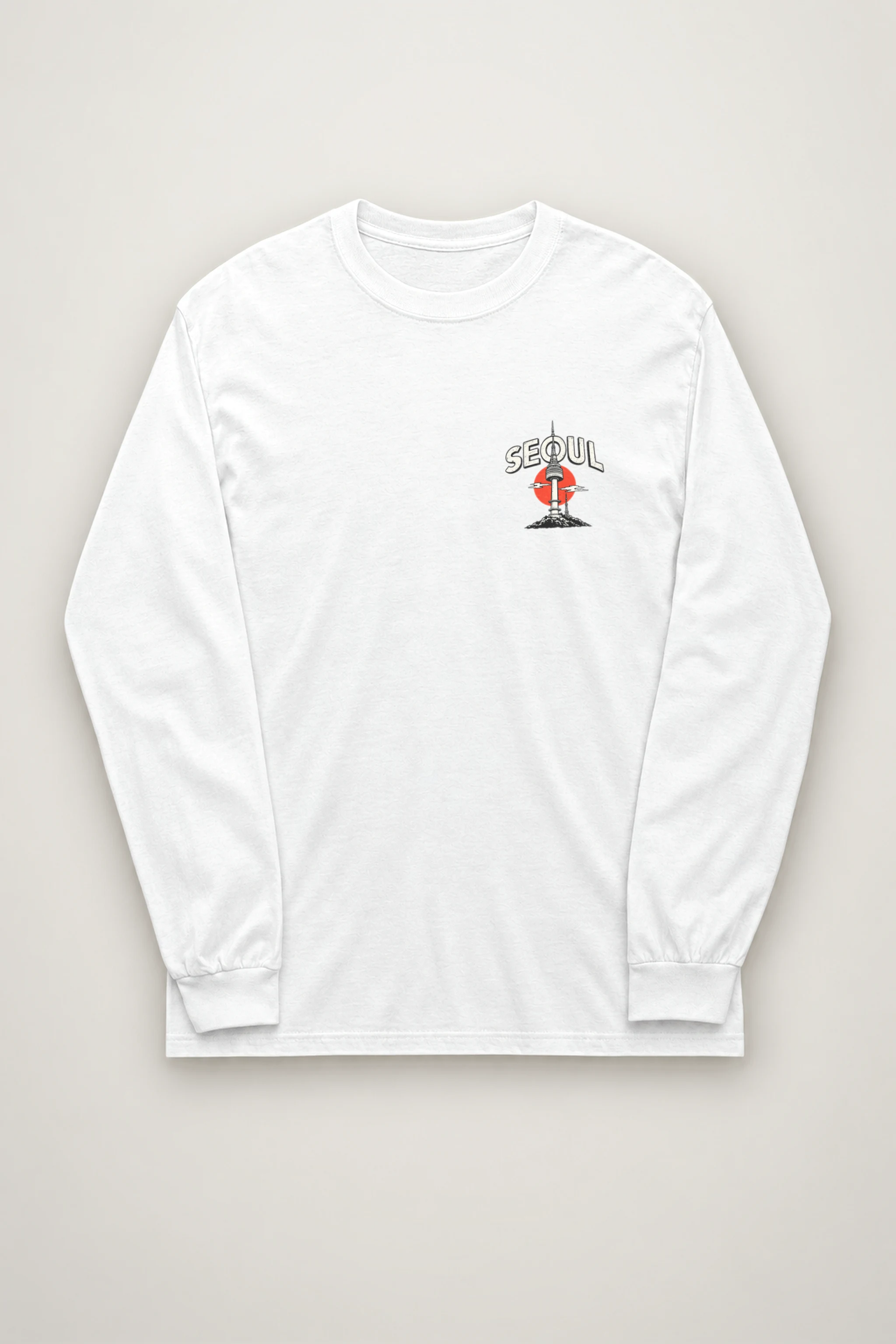 "Seoul Palace Skyline" Unisex Longsleeve T-shirt