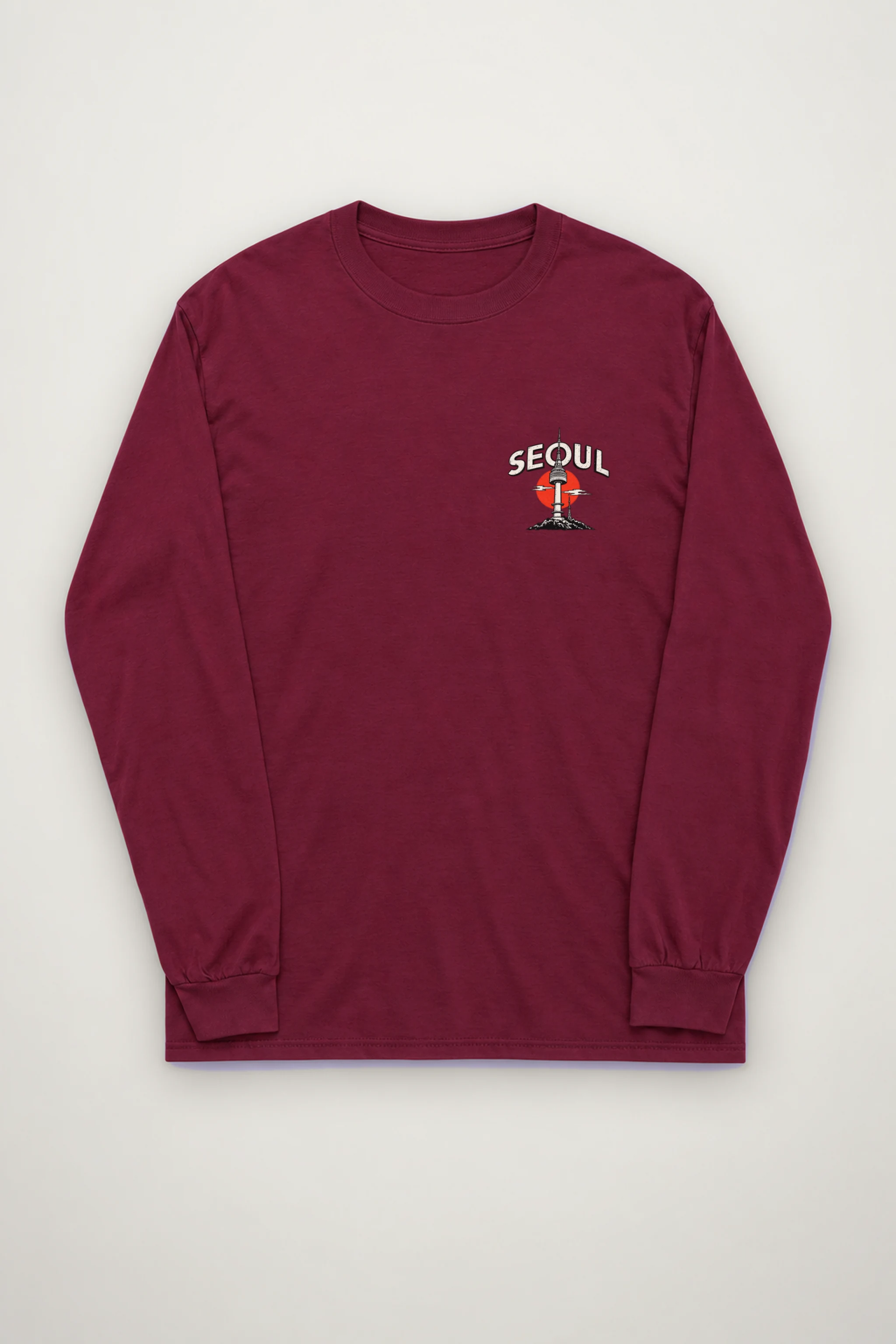 "Seoul Palace Skyline" Unisex Longsleeve T-shirt