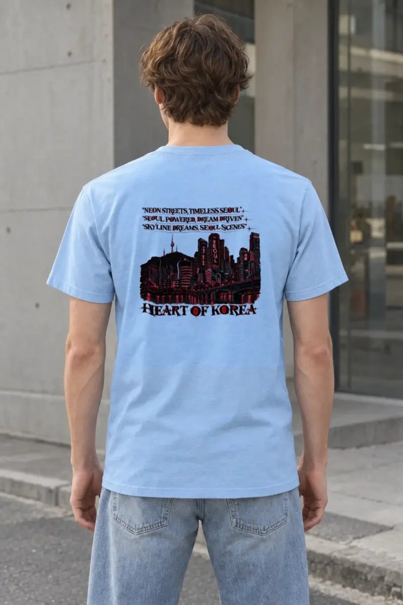 "Seoul Powered Dream Driven" Heavyweight Unisex Crewneck T-shirt