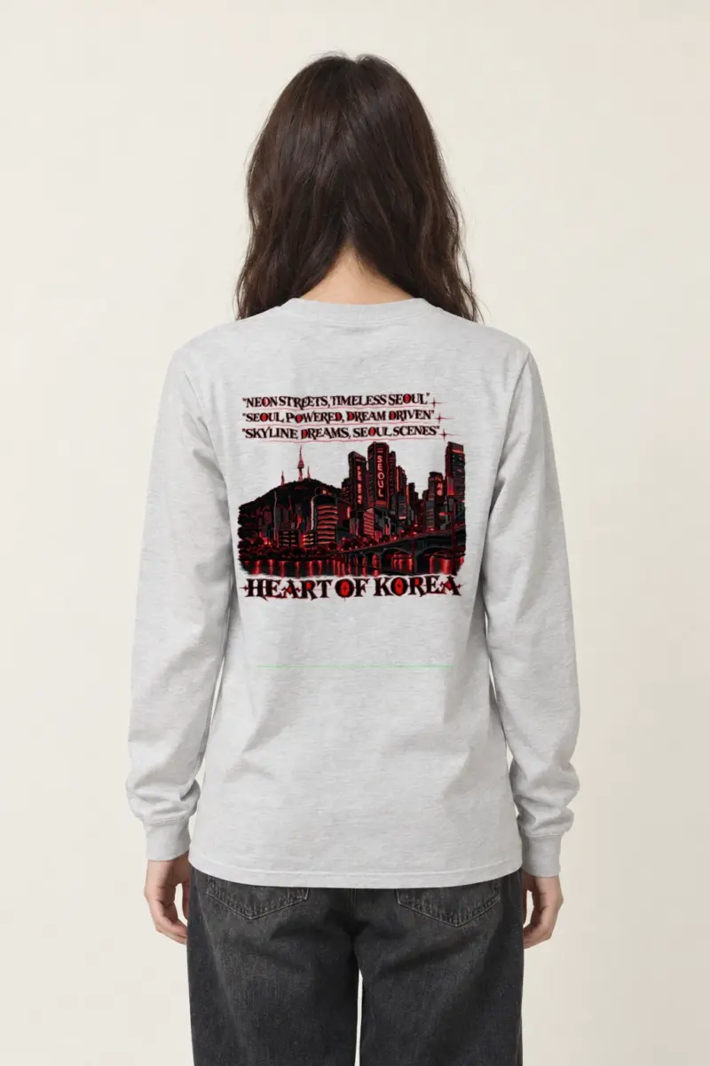 "Seoul Powered Dream Driven" Unisex Longsleeve T-shirt | Gildan 2400