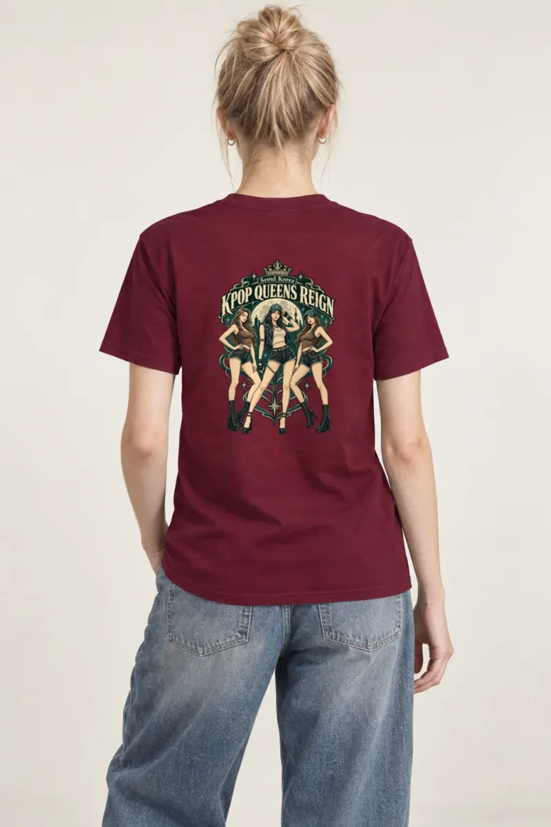 "Seoul Queens Poster" Heavyweight Unisex Crewneck T-shirt