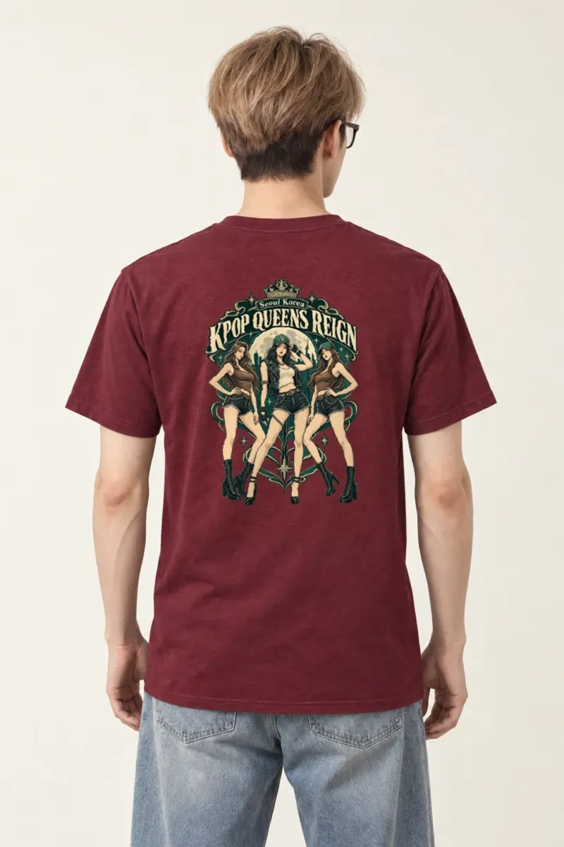 "Seoul Queens Poster" Heavyweight Unisex Crewneck T-shirt