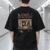 "Seoul Repair Window" Men's Oversized Heavyweight Crewneck T-Shirt