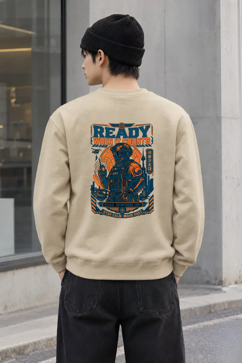 "Seoul Response Unit" Heavy Blend Unisex Crewneck Sweatshirt