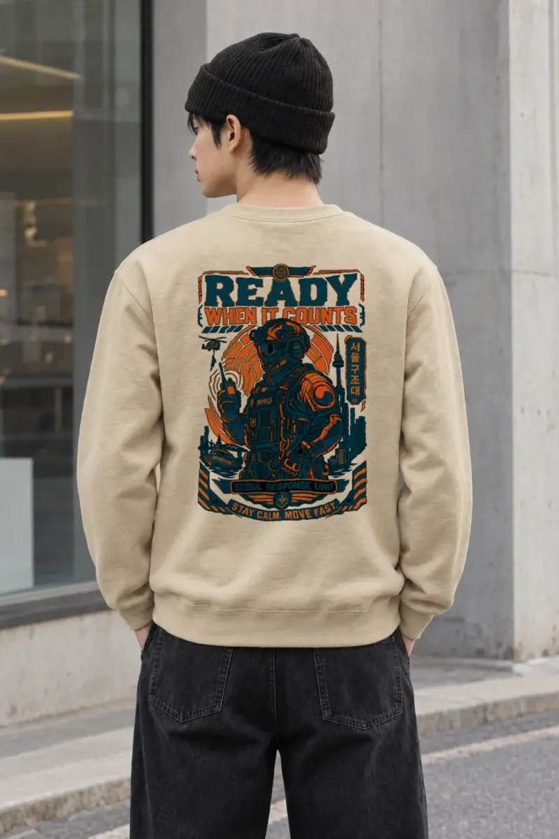 "Seoul Response Unit" Heavy Blend Unisex Crewneck Sweatshirt