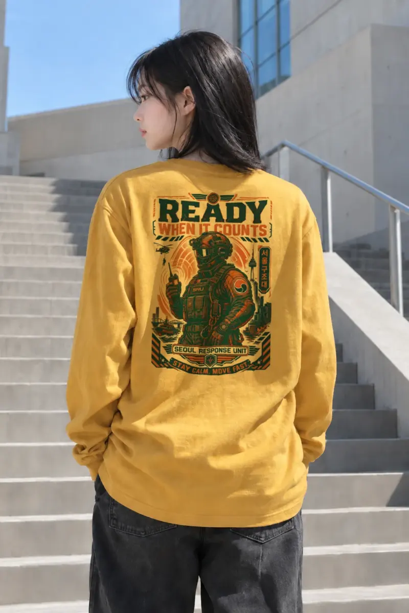 “Seoul Response Unit” Unisex Longsleeve T-shirt | Gildan 2400