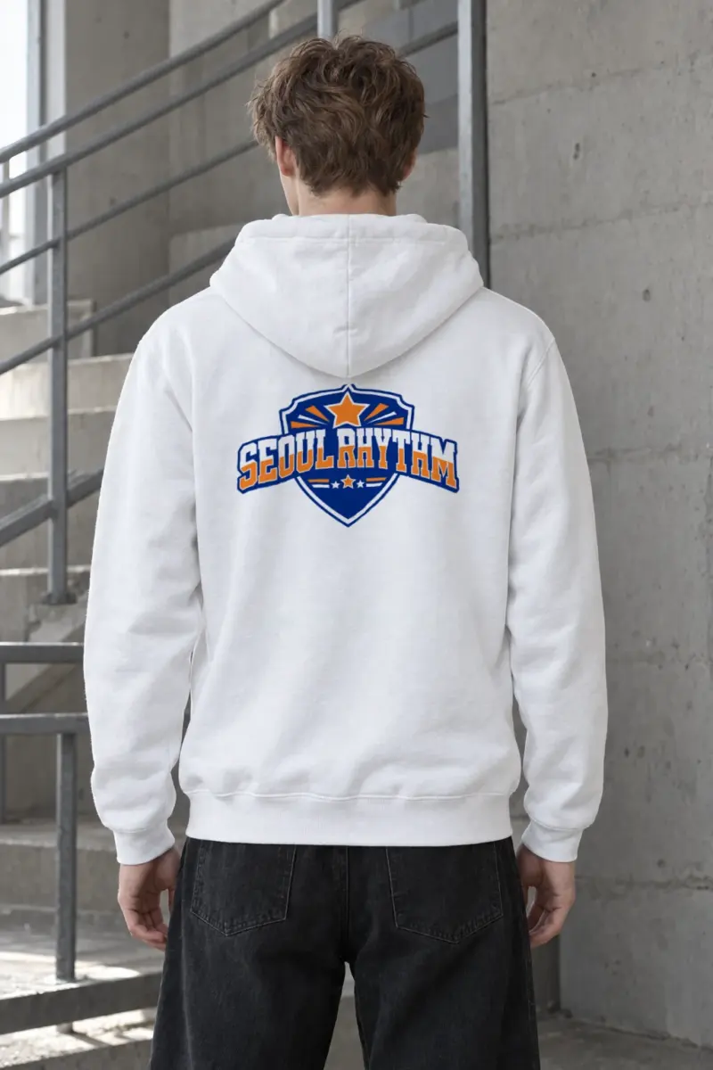 "Seoul Rhythm Emblem" Heavy Blend Unisex Pullover Hoodie