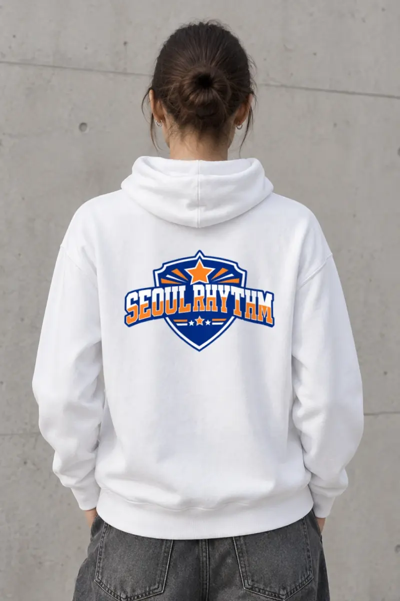 "Seoul Rhythm Emblem" Heavy Blend Unisex Pullover Hoodie