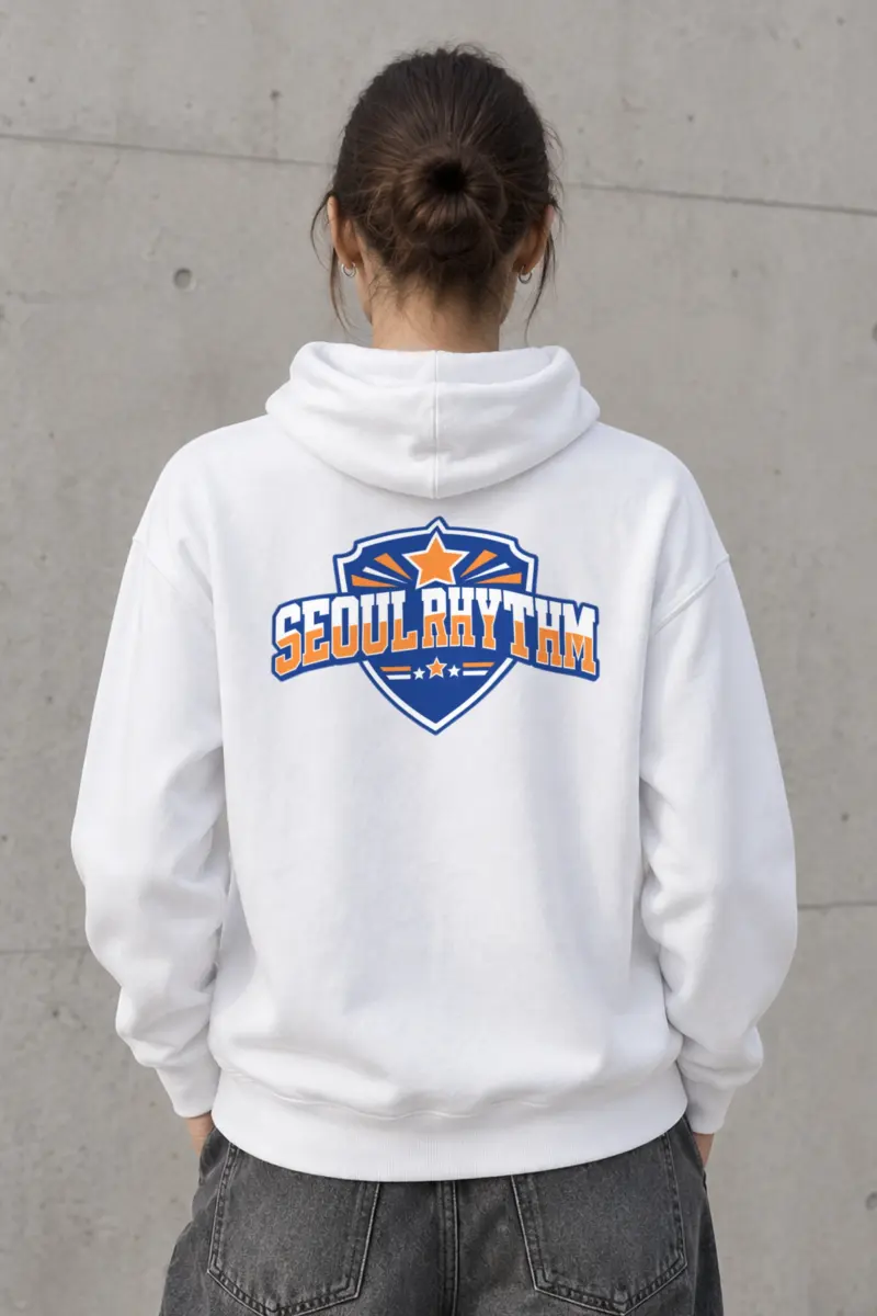 "Seoul Rhythm Emblem" Heavy Blend Unisex Pullover Hoodie