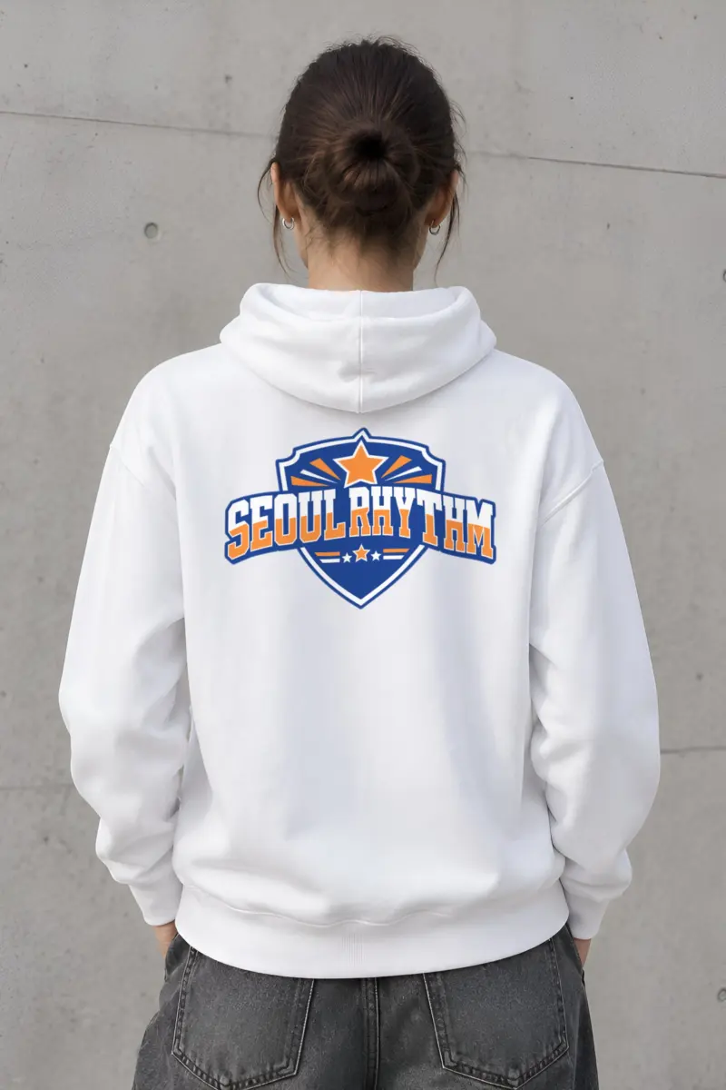 "Seoul Rhythm Emblem" Heavy Blend Unisex Pullover Hoodie