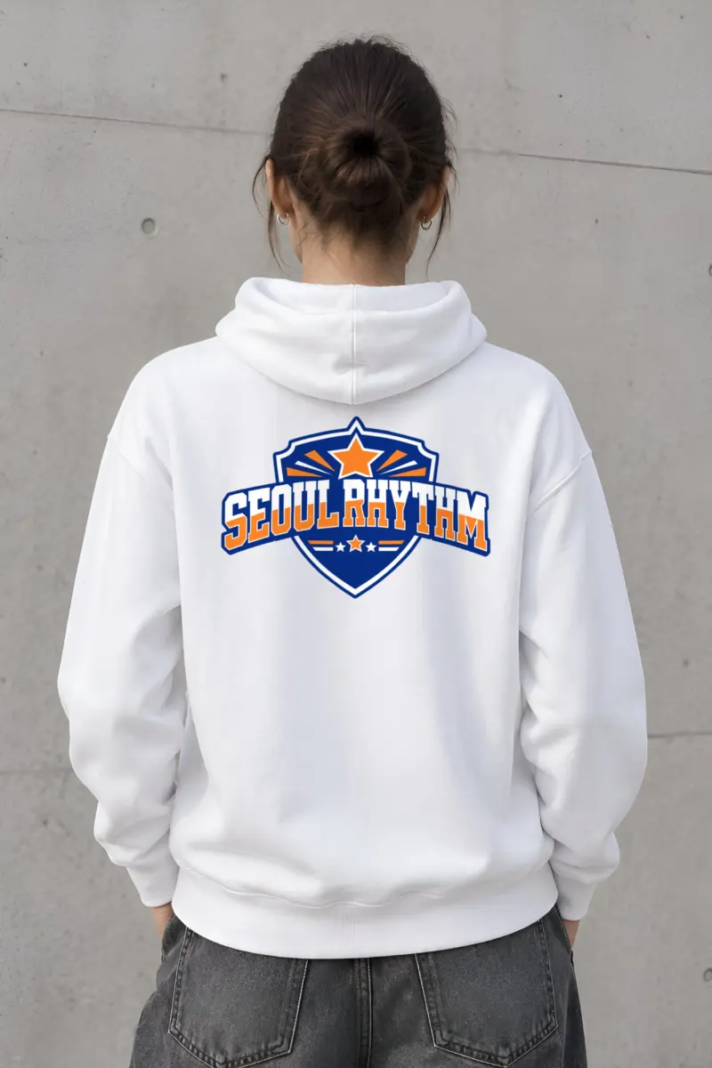 "Seoul Rhythm Emblem" Heavy Blend Unisex Pullover Hoodie
