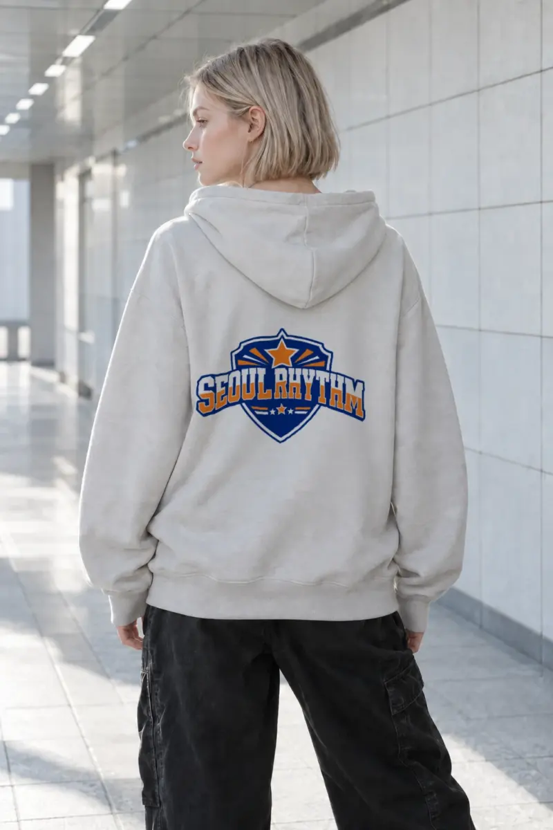 "Seoul Rhythm Emblem" Heavy Blend Unisex Pullover Hoodie | Gildan 18500