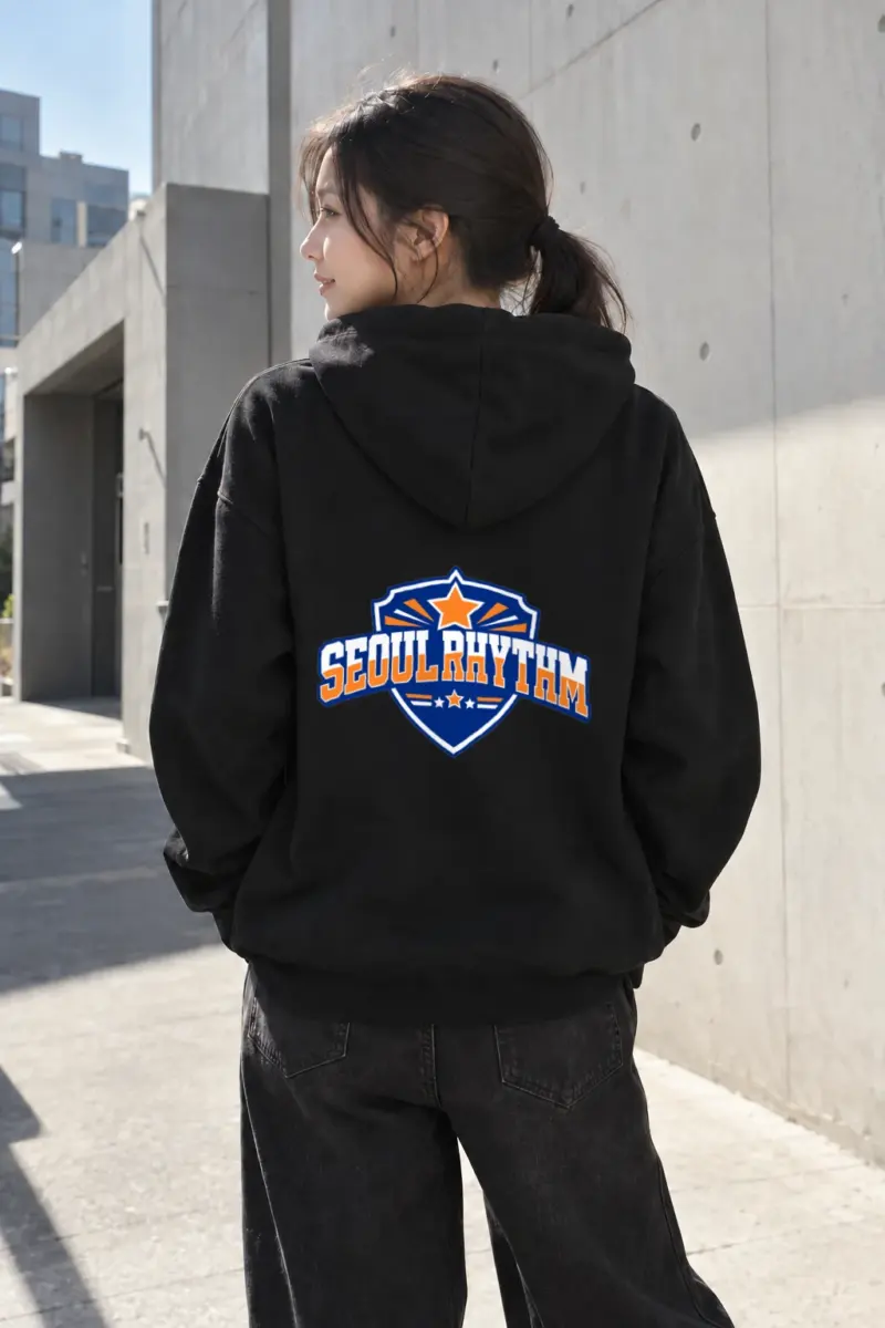 "Seoul Rhythm Emblem" Heavy Blend Unisex Pullover Hoodie | Gildan 18500