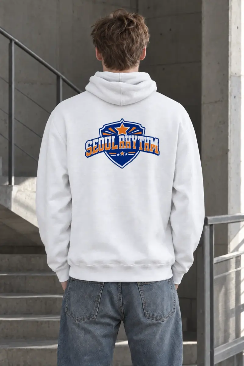 "Seoul Rhythm Emblem" Heavy Blend Unisex Pullover Hoodie