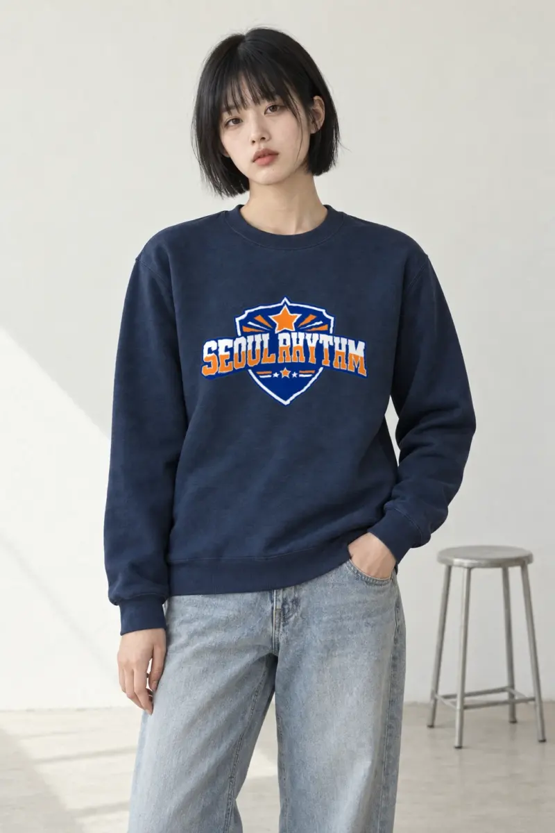 "Seoul Rhythm" Heavy Blend Unisex Crewneck Sweatshirt