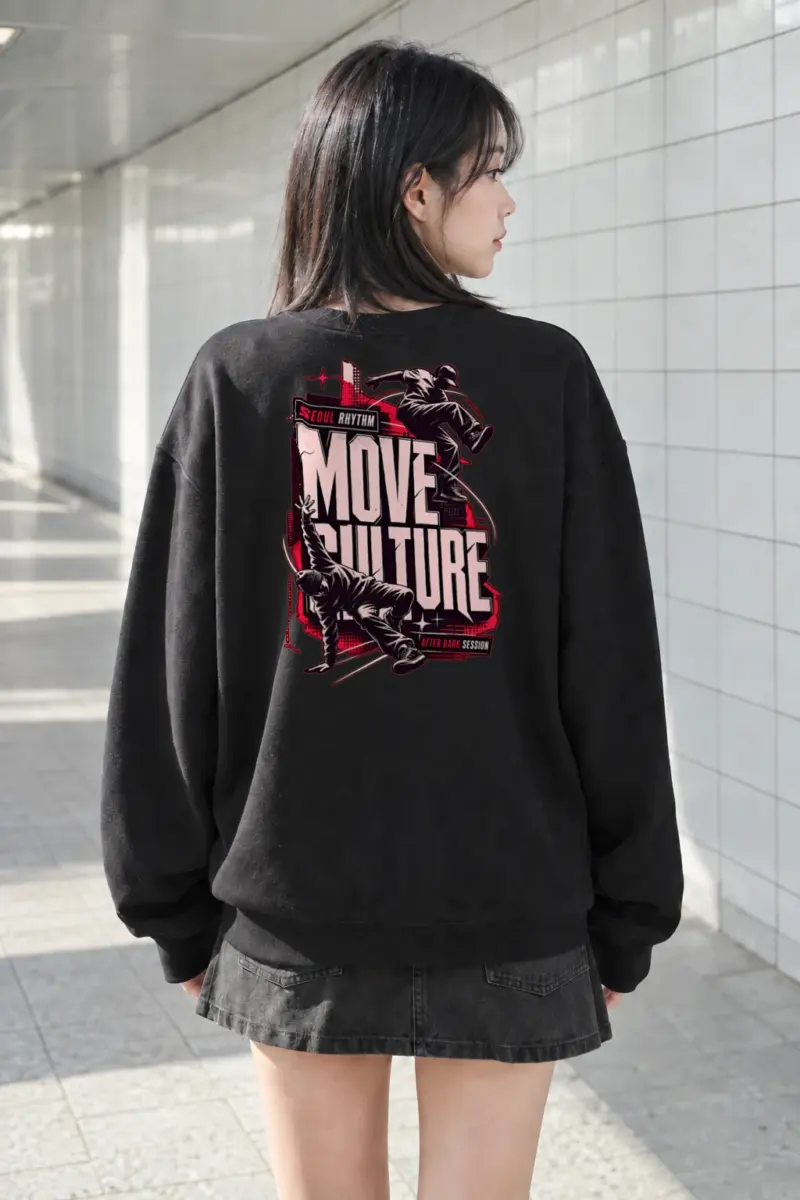 "Seoul Rhythm Session" Heavy Blend Unisex Crewneck Sweatshirt | Gildan 18000