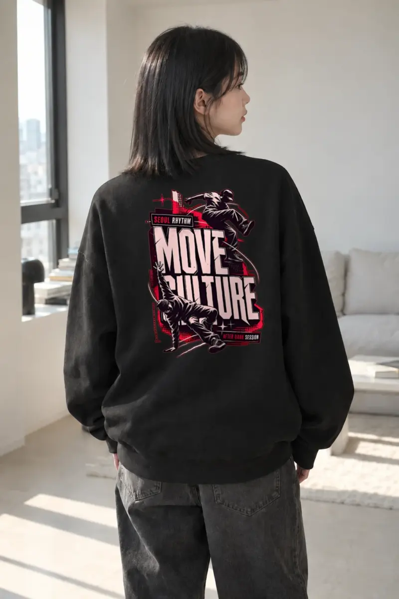 "Seoul Rhythm Session" Heavy Blend Unisex Crewneck Sweatshirt | Gildan 18000