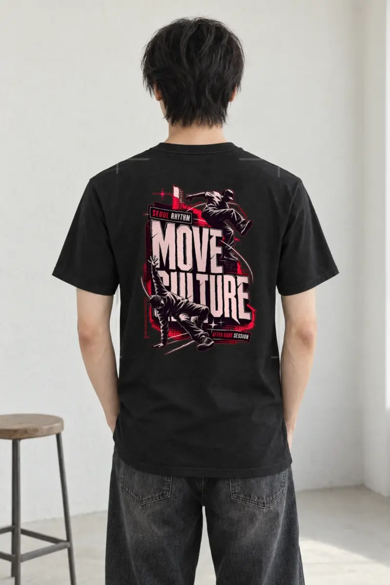 "Seoul Rhythm Session" Heavyweight Unisex Crewneck T-shirt