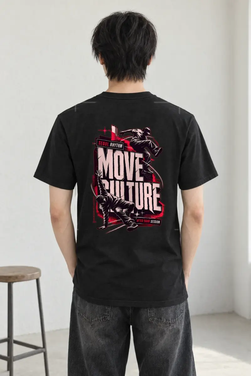 "Seoul Rhythm Session" Heavyweight Unisex Crewneck T-shirt
