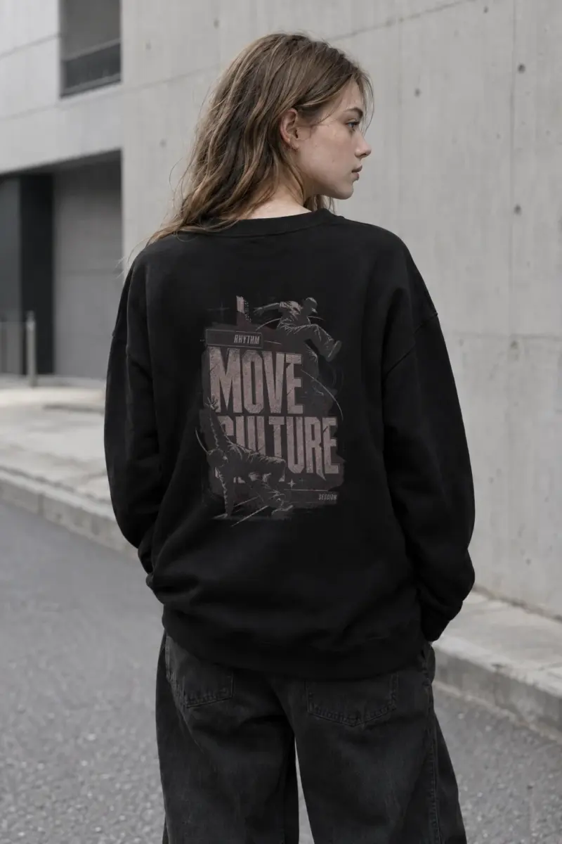 "Seoul Rhythm" Unisex Sponge Fleece Crewneck Sweatshirt | Bella + Canvas 3901