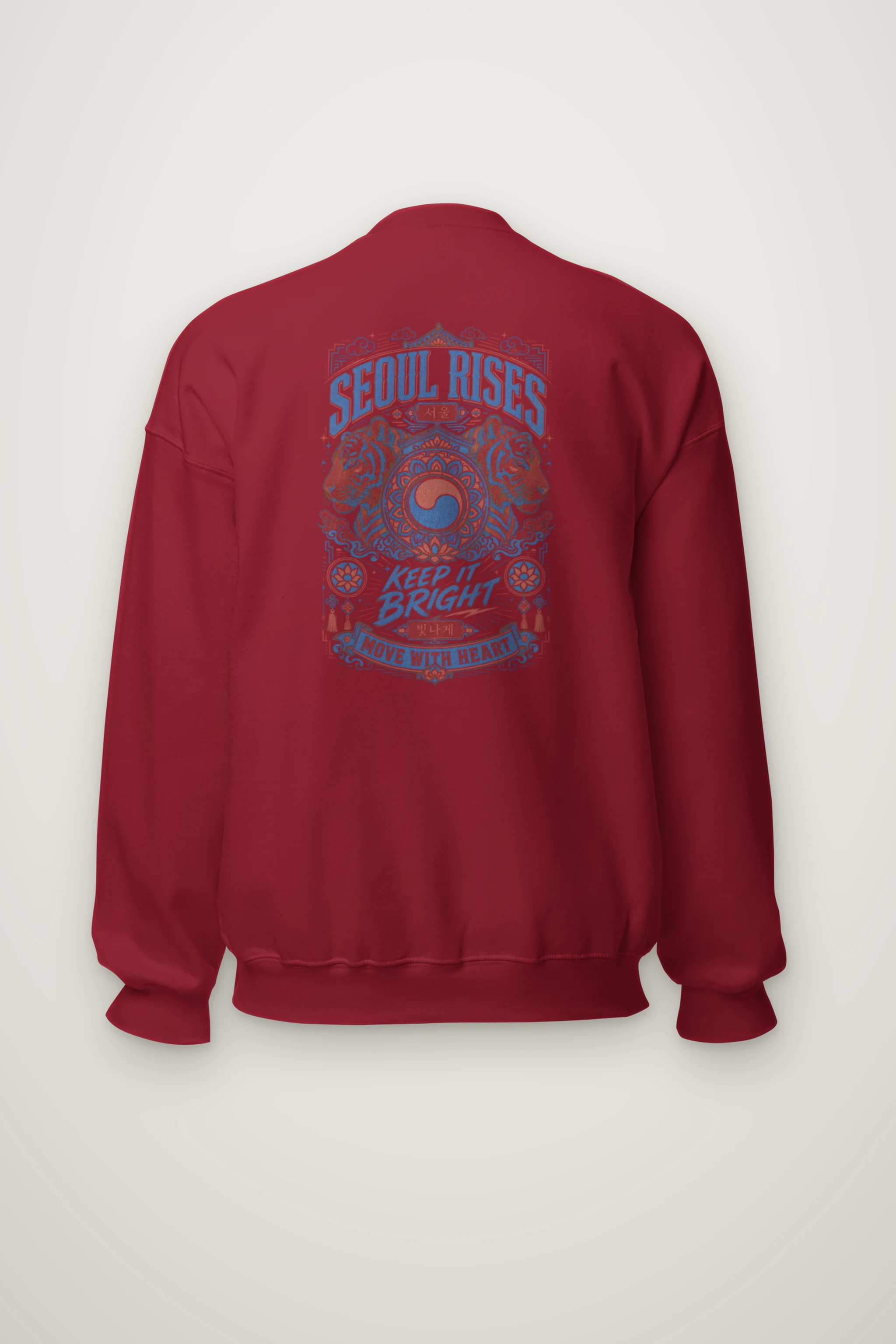 "Seoul Rises" Heavy Blend Unisex Crewneck Sweatshirt
