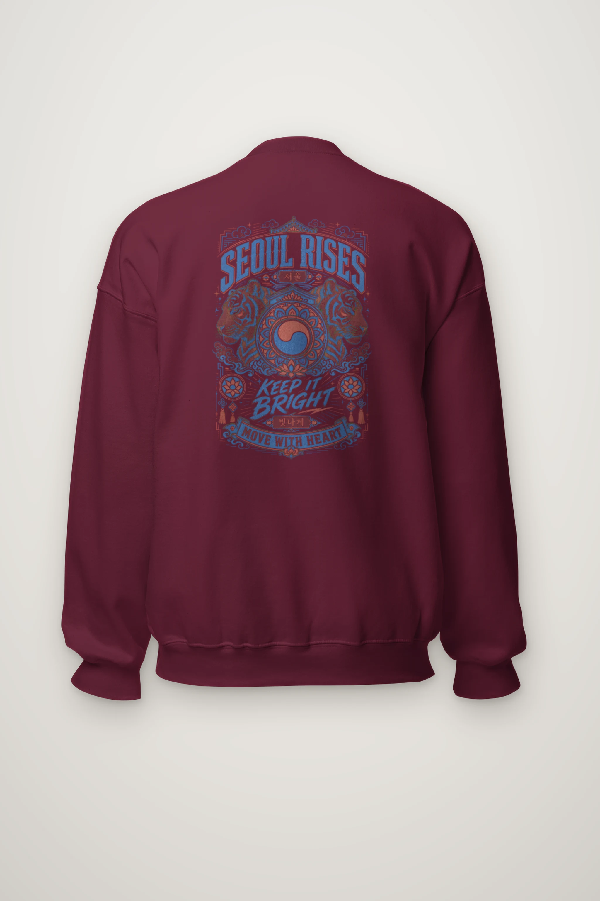 "Seoul Rises" Heavy Blend Unisex Crewneck Sweatshirt