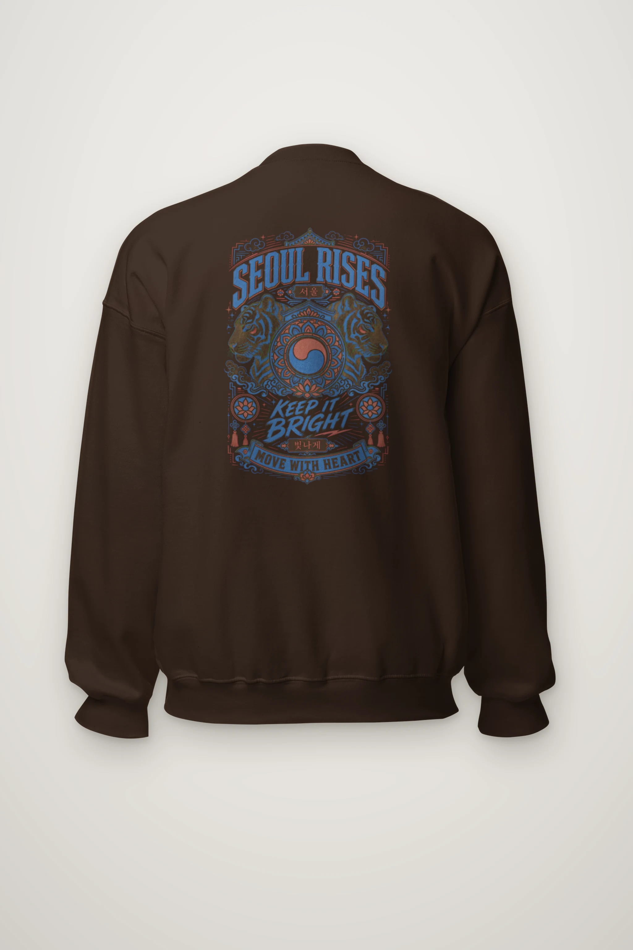 "Seoul Rises" Heavy Blend Unisex Crewneck Sweatshirt