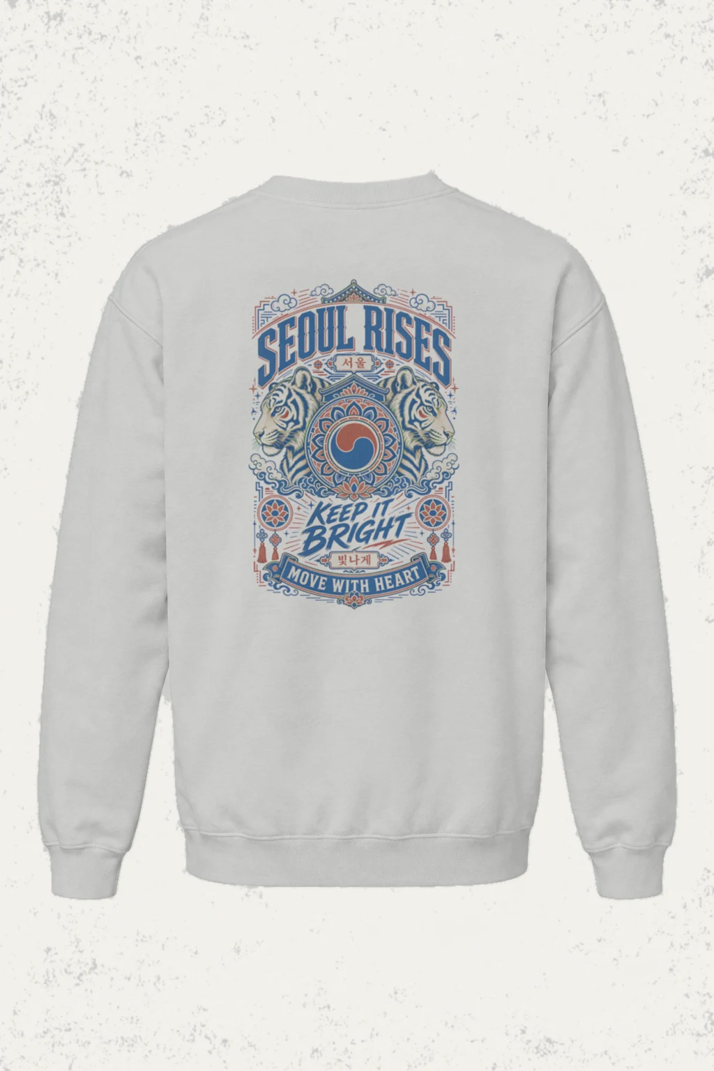 "Seoul Rises" Heavy Blend Unisex Crewneck Sweatshirt | Gildan 18000