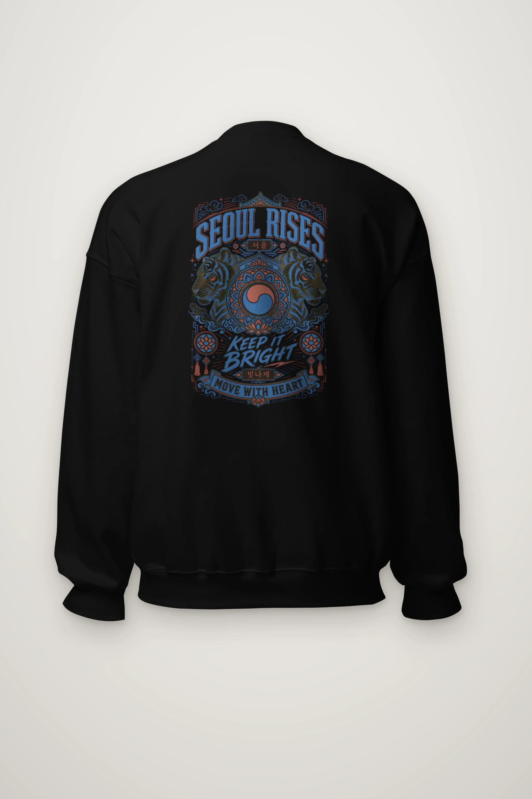 "Seoul Rises" Heavy Blend Unisex Crewneck Sweatshirt