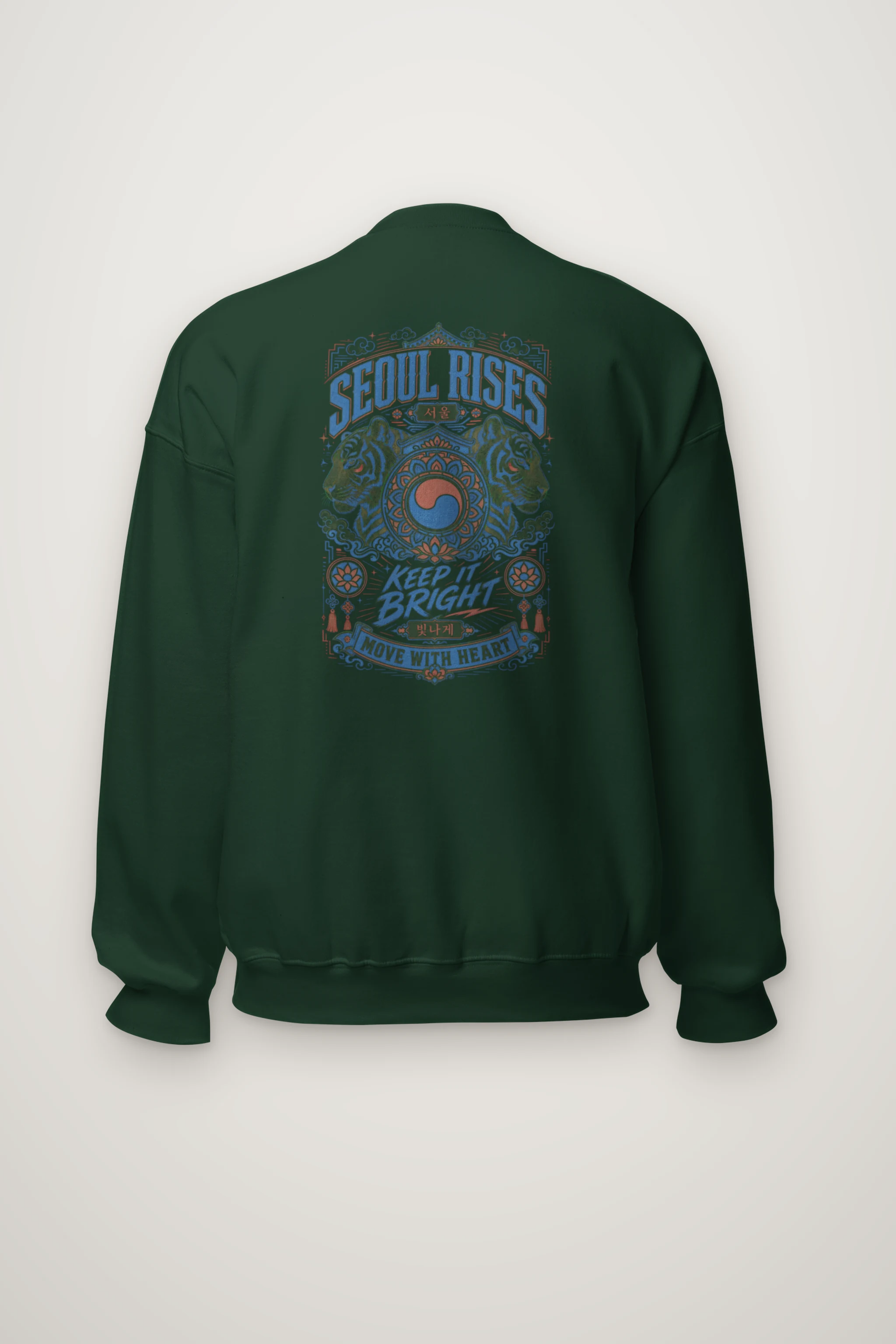 "Seoul Rises" Heavy Blend Unisex Crewneck Sweatshirt