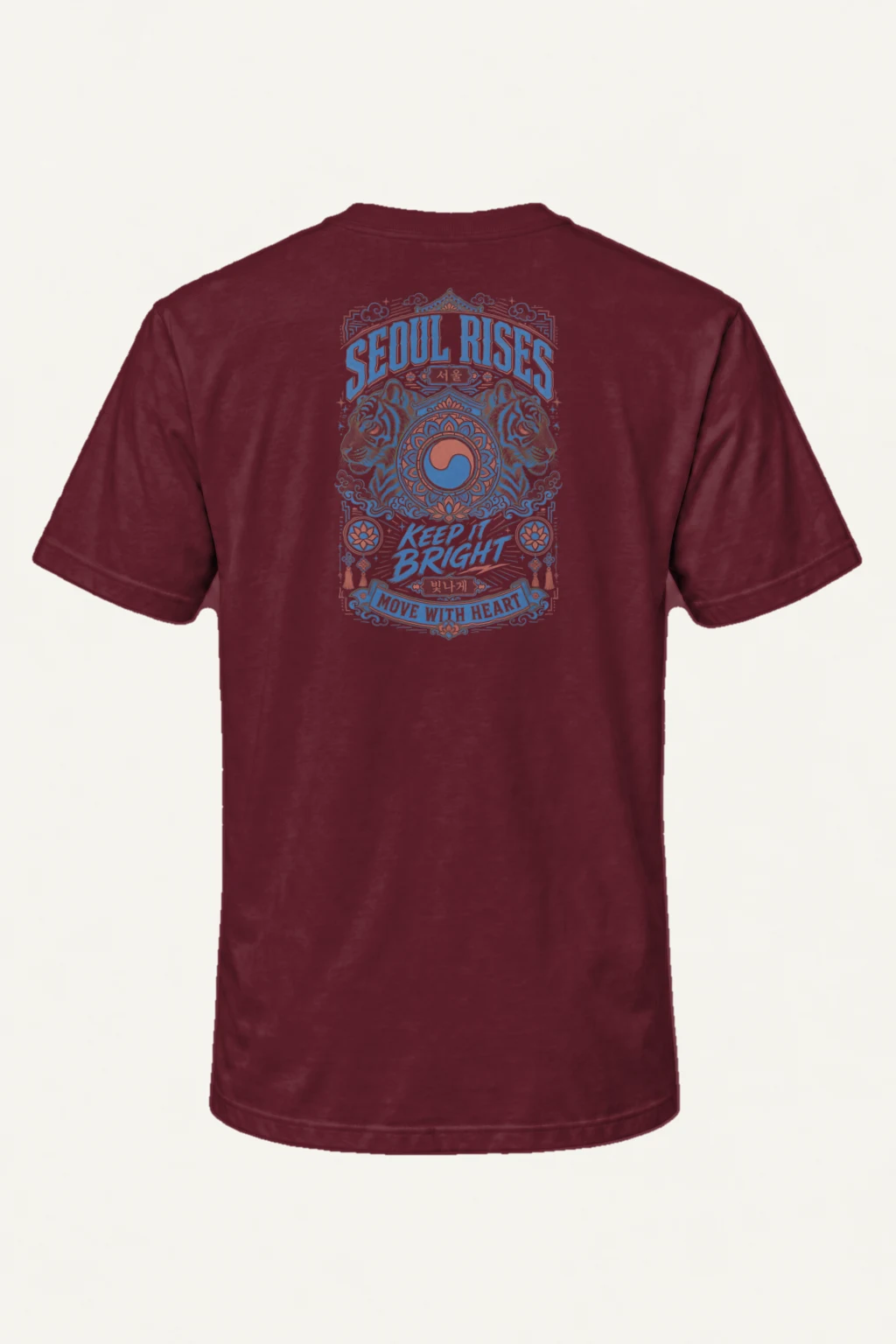 "Seoul Rises" Heavyweight Unisex Crewneck T-shirt | Gildan 5000