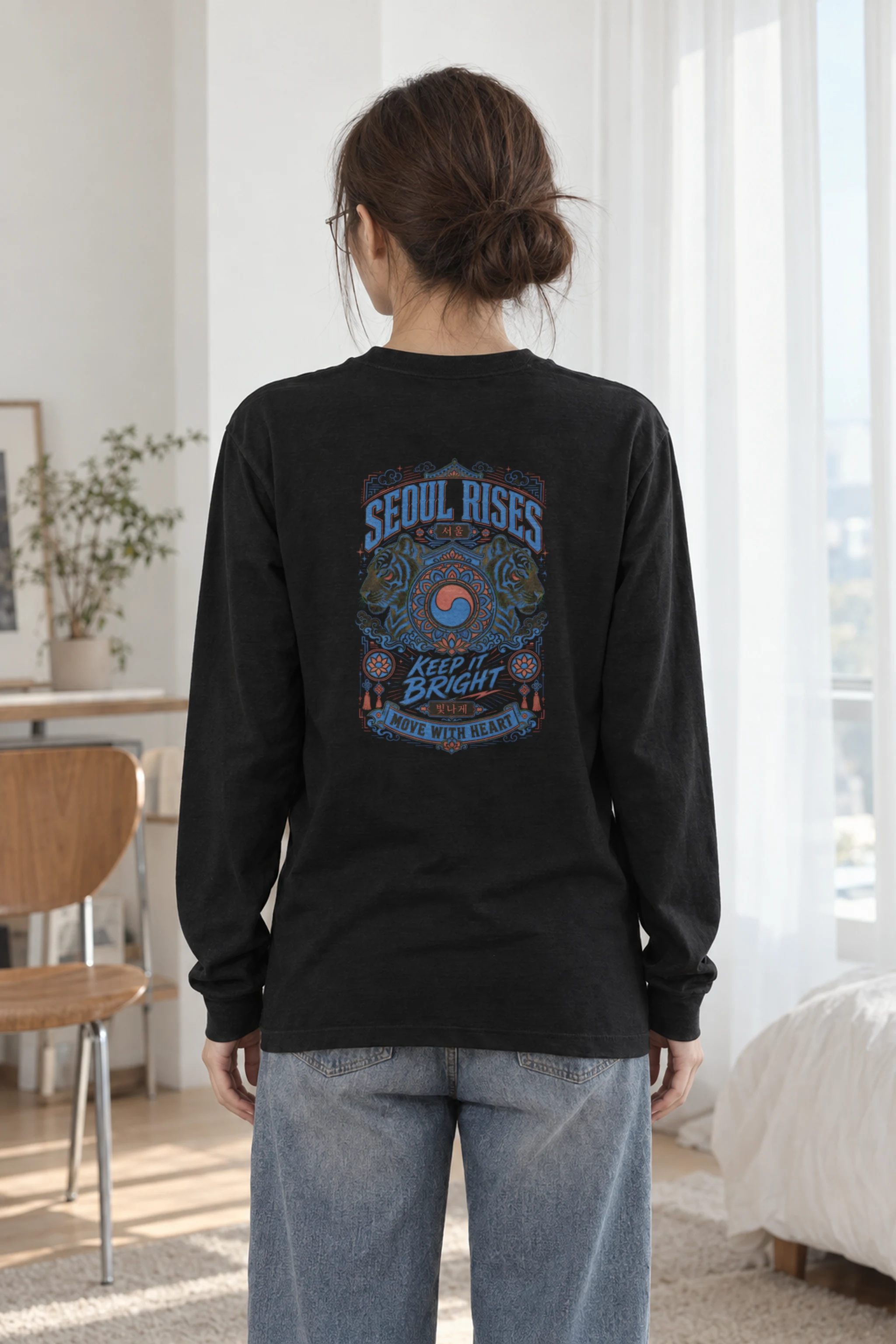 "Seoul Rises" Unisex Longsleeve T-shirt