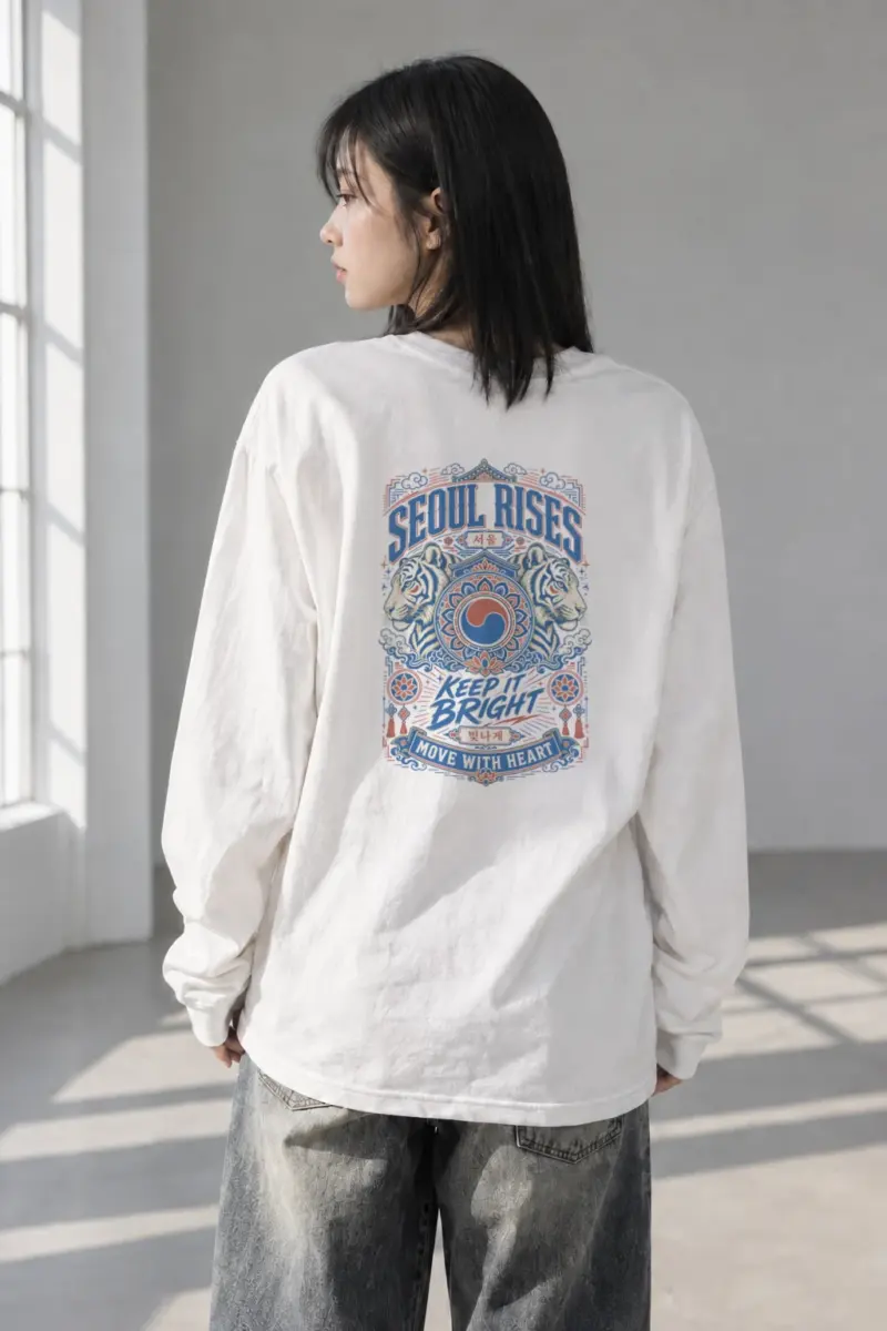 “Seoul Rises” Unisex Longsleeve T-shirt | Gildan 2400