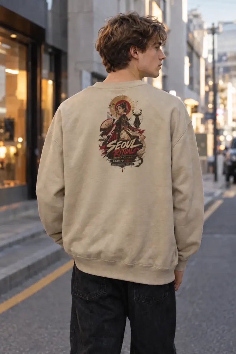 "Seoul Ritual" Heavy Blend Unisex Crewneck Sweatshirt | Gildan 18000
