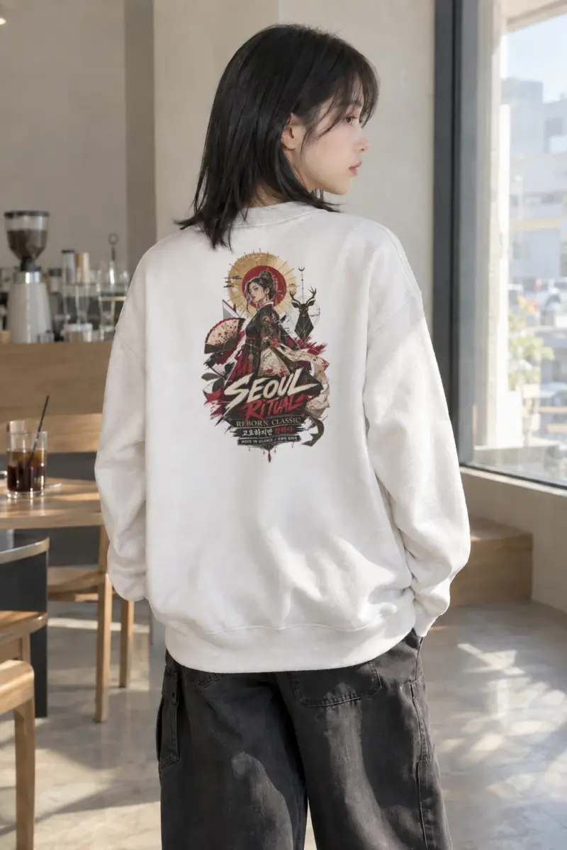 "Seoul Ritual" Heavy Blend Unisex Crewneck Sweatshirt | Gildan 18000