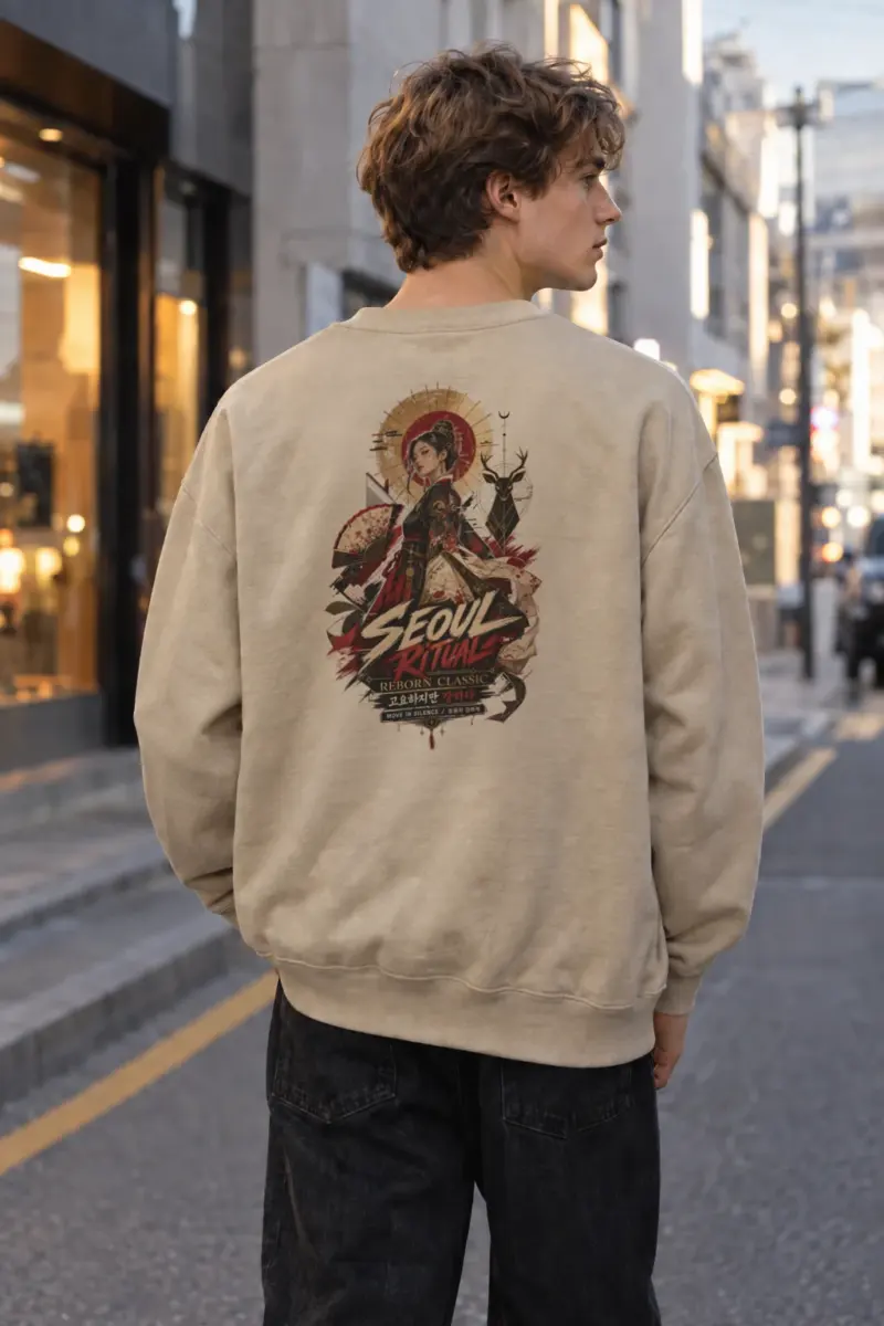 "Seoul Ritual" Heavy Blend Unisex Crewneck Sweatshirt | Gildan 18000