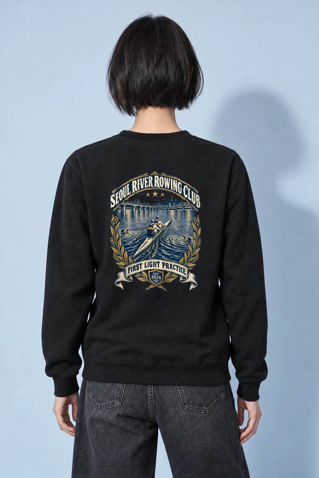 "Seoul River Rowing Club" Heavy Blend Unisex Crewneck Sweatshirt