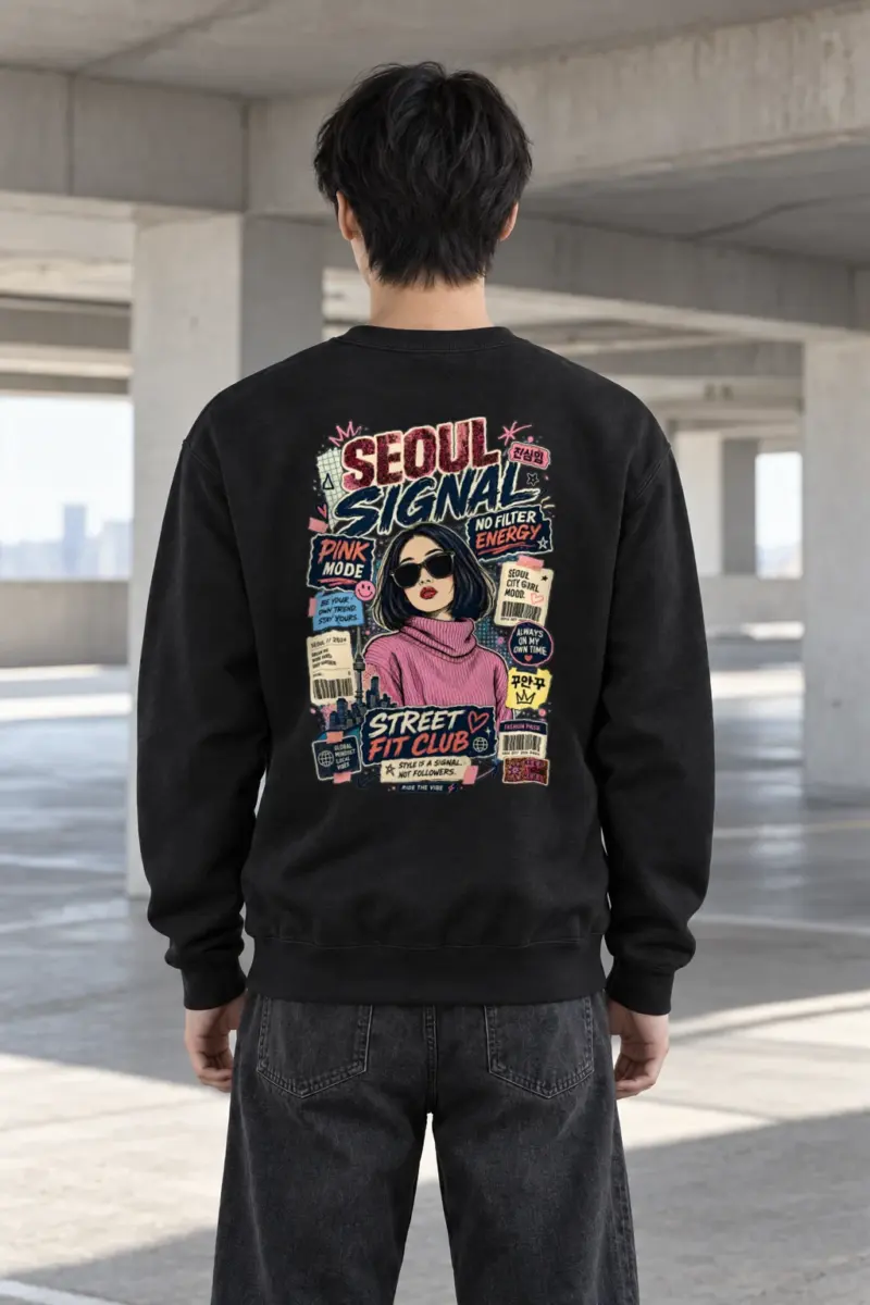 "Seoul Signal" Heavy Blend Unisex Crewneck Sweatshirt